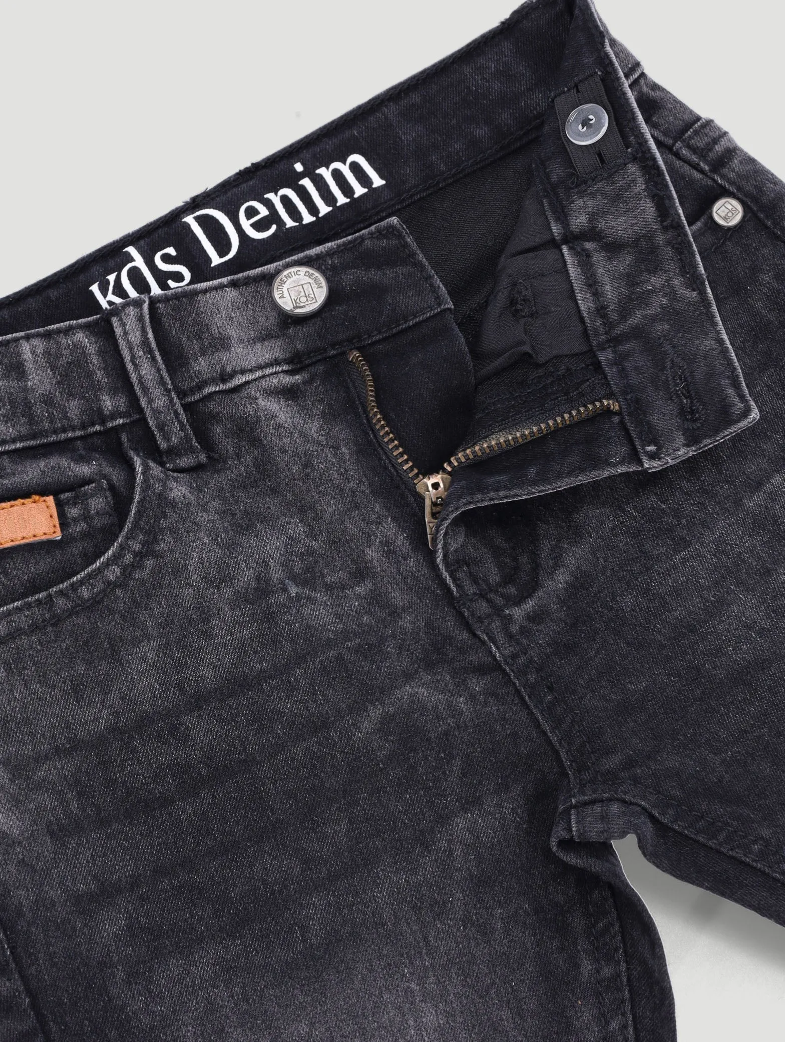 Pre-Boys Patch Abrasion Denim - Charcoal sold by Edgars product image thumbnail 3