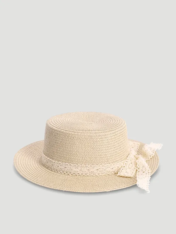 Girls Lighter Shade Straw Hat - Nude sold by Edgars 