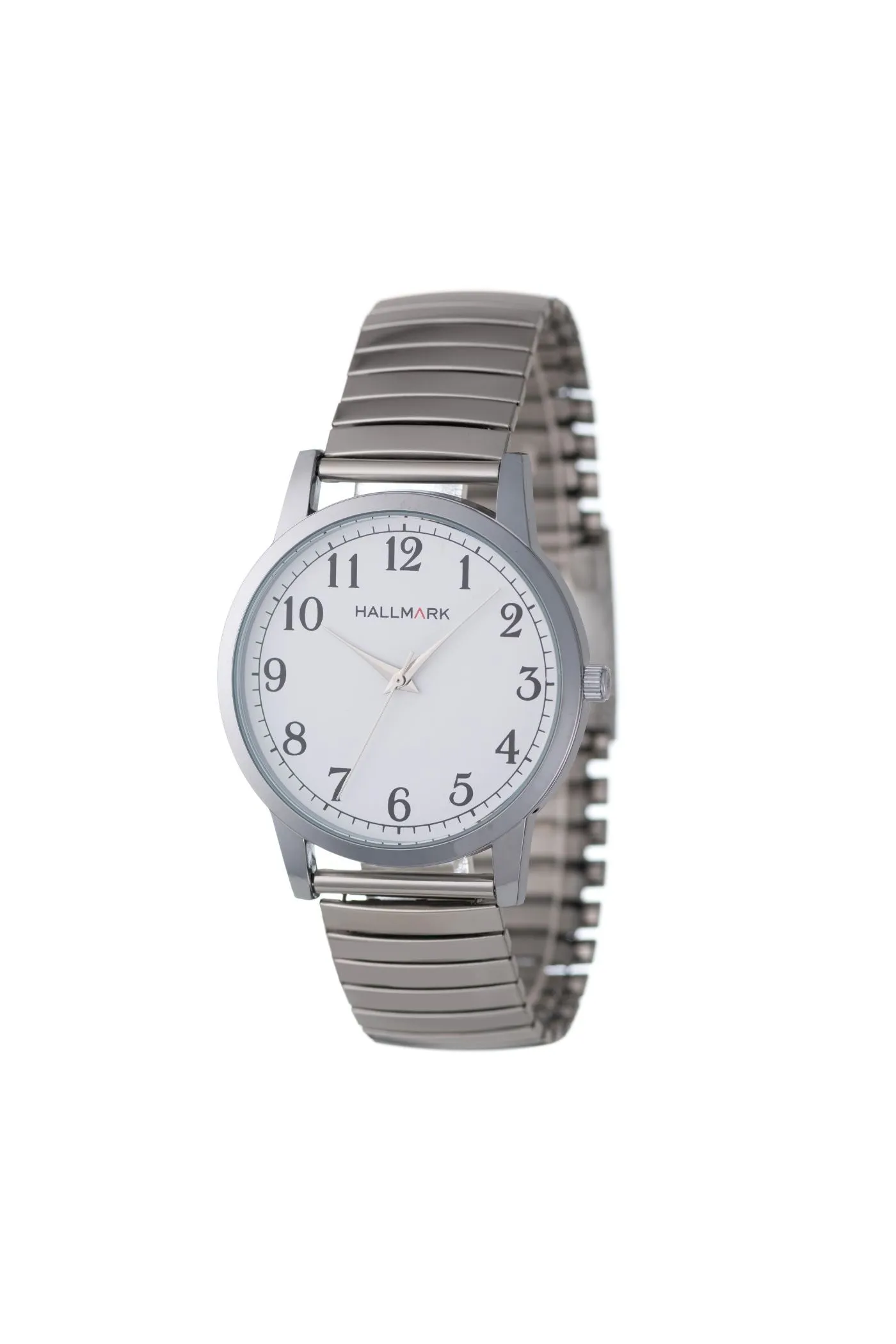 Round Flexi Band White Arabic Dial Watch - Silver sold by Edgars