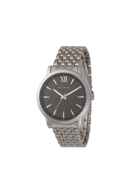 Round Bracelet Black Dial Watch - Silver sold by Edgars