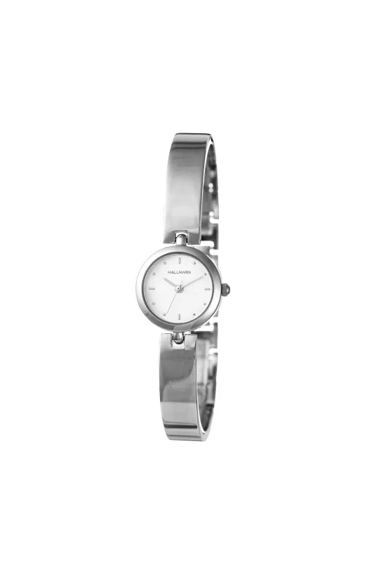 Round Classic Bangle Silver Dial Watch - Silver sold by Edgars