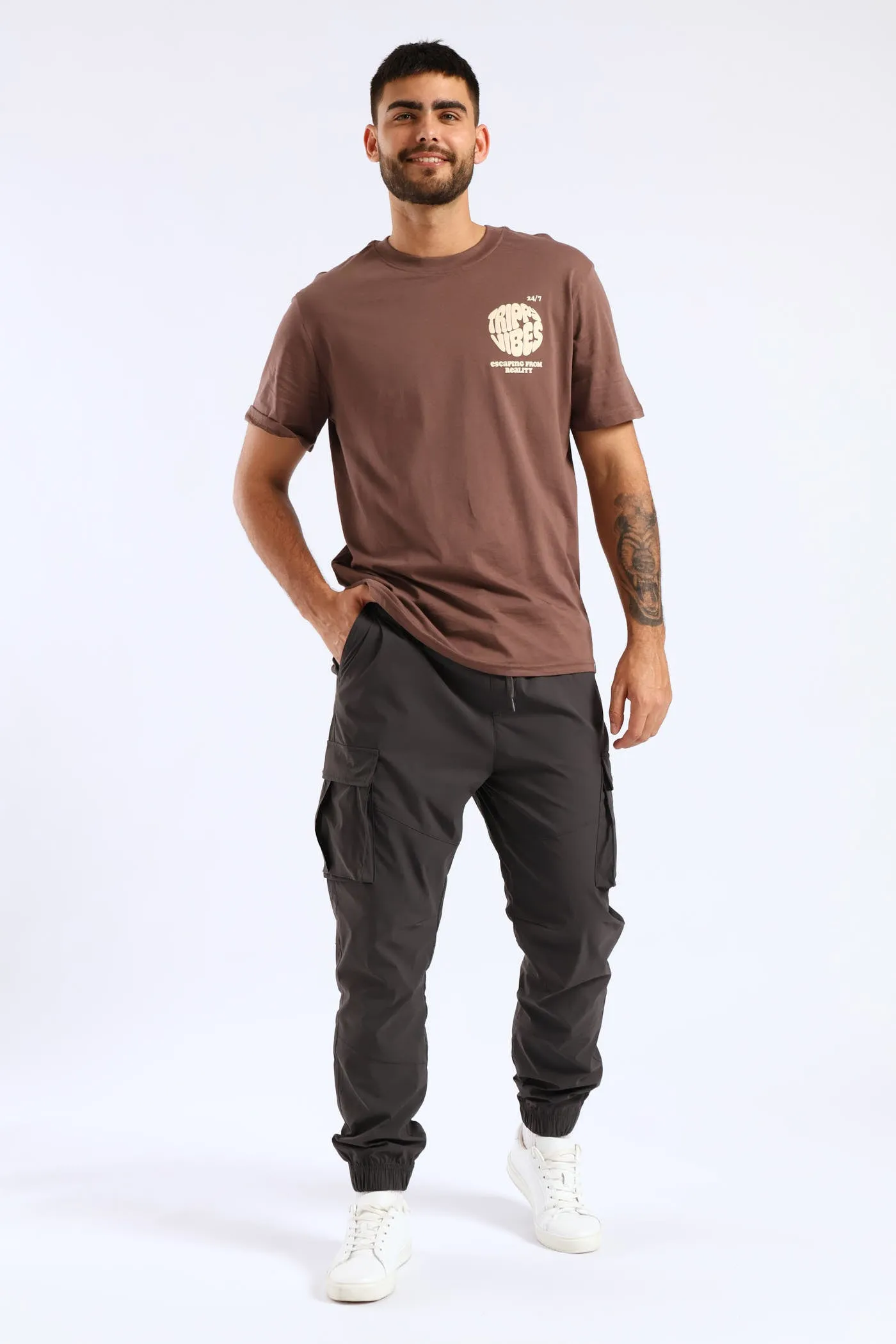 Trippy Vibes Print Tee - Brown sold by Edgars product image thumbnail 4