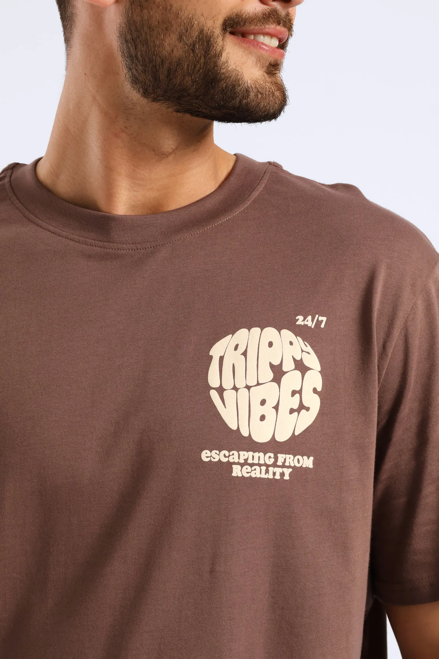 Trippy Vibes Print Tee - Brown sold by Edgars product image thumbnail 5