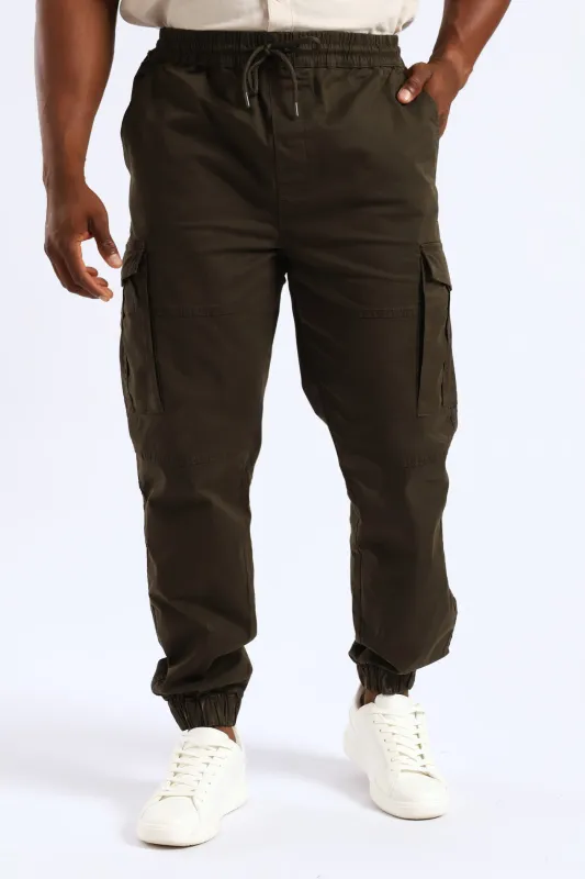 Bellows Pocket Cargo Jogger - Fatigue sold by Edgars