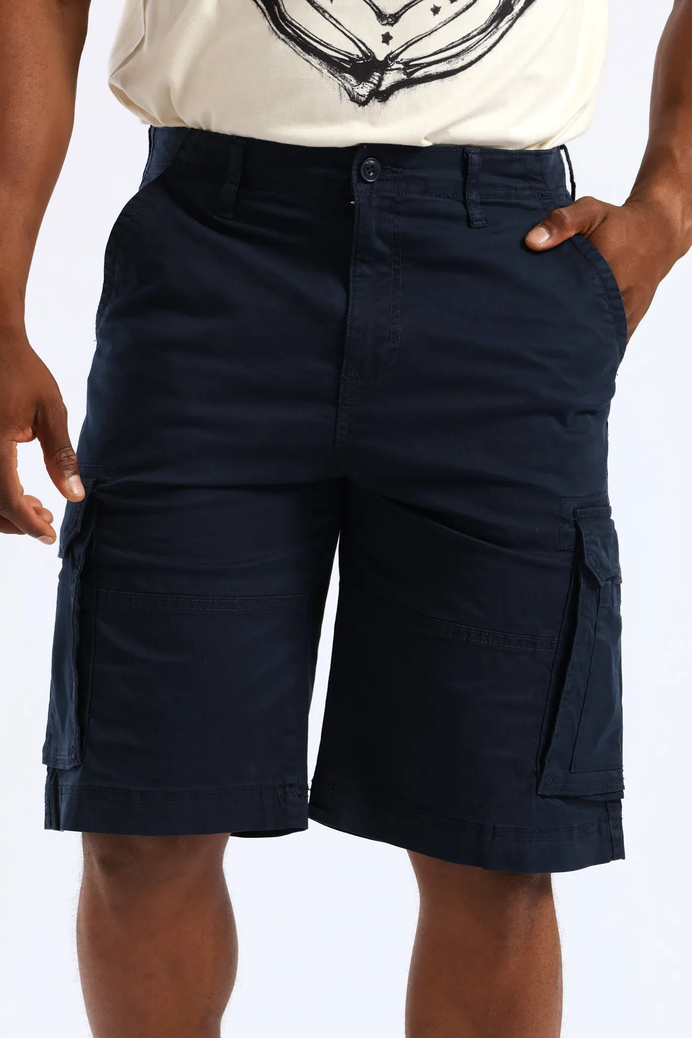 Cargo Bellows Short - Navy sold by Edgars