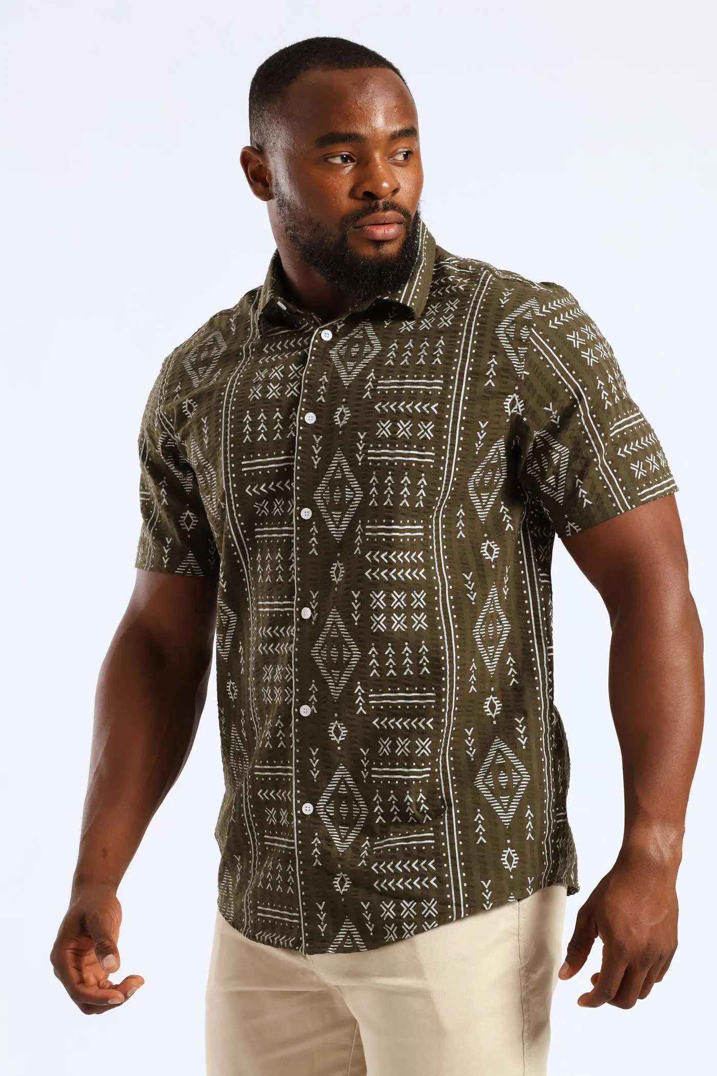 Tribal Print Shirt - Fatigue sold by Edgars product image thumbnail 2
