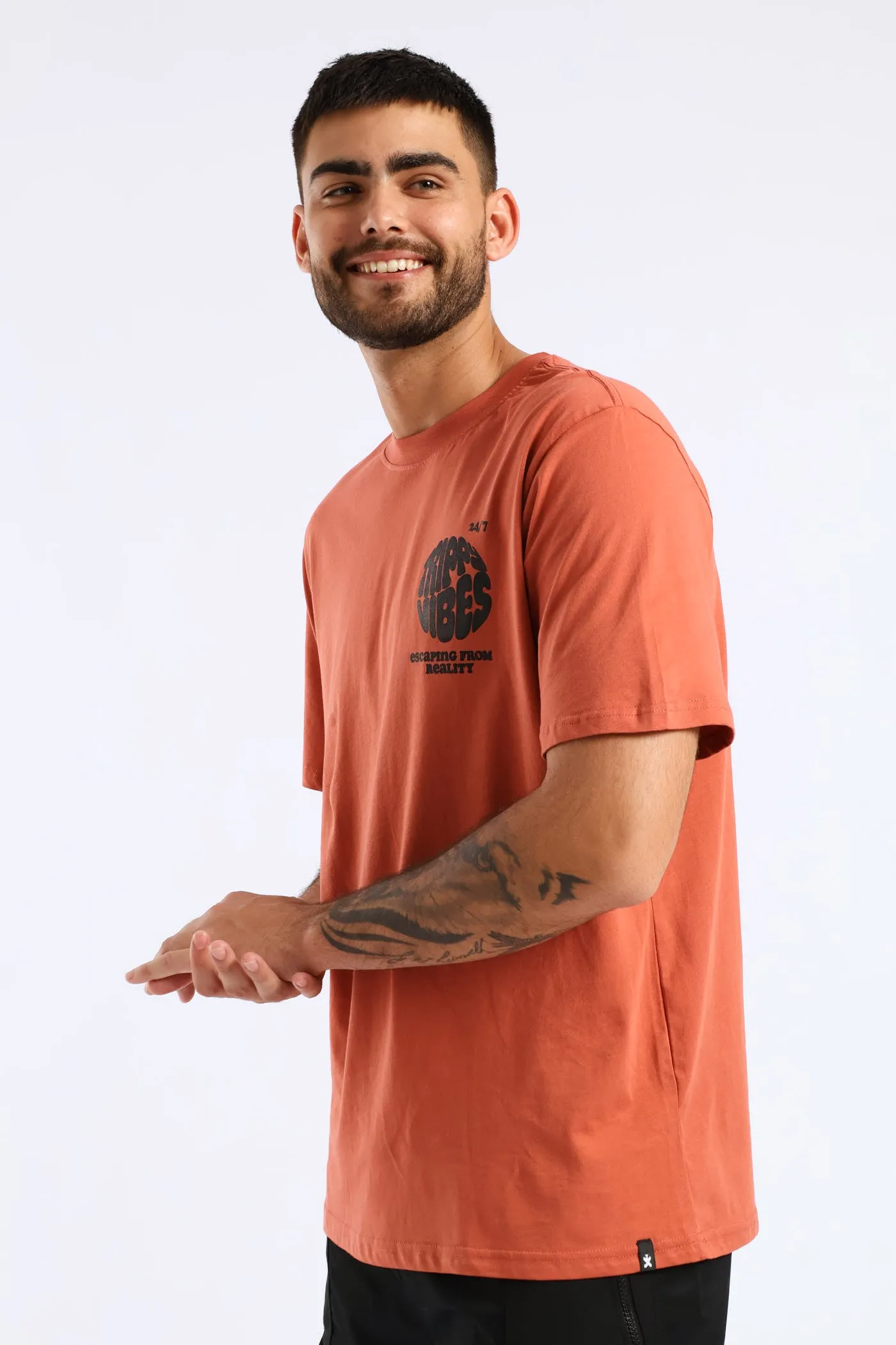 Trippy Vibes Front & Back Tee - Red sold by Edgars product image thumbnail 4