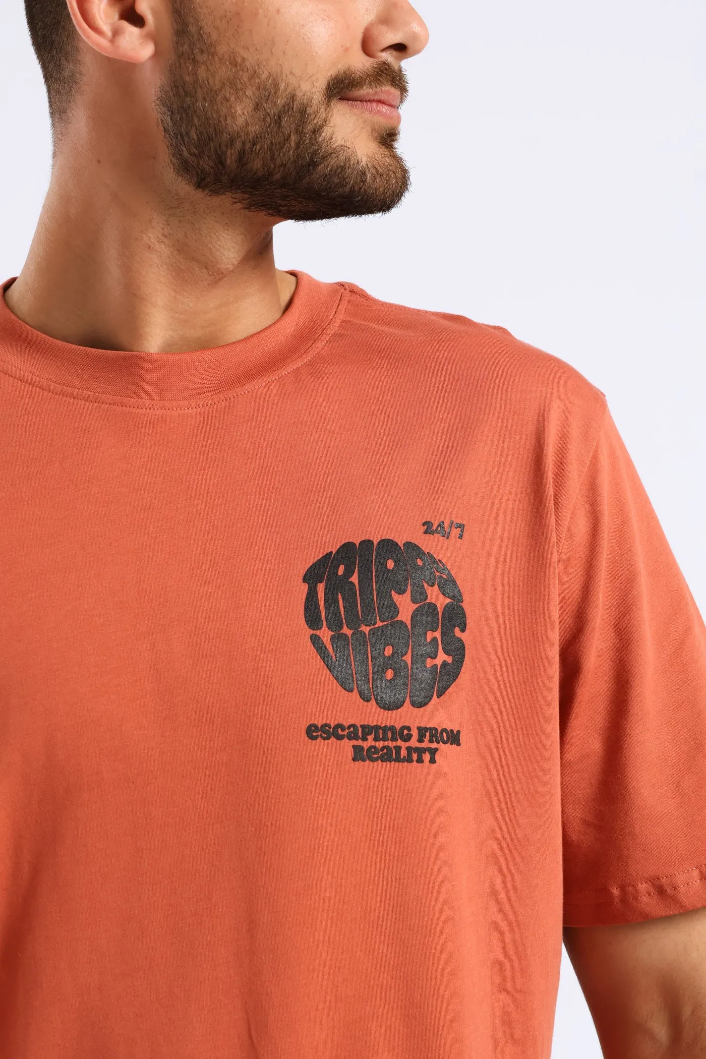 Trippy Vibes Front & Back Tee - Red sold by Edgars product image thumbnail 5