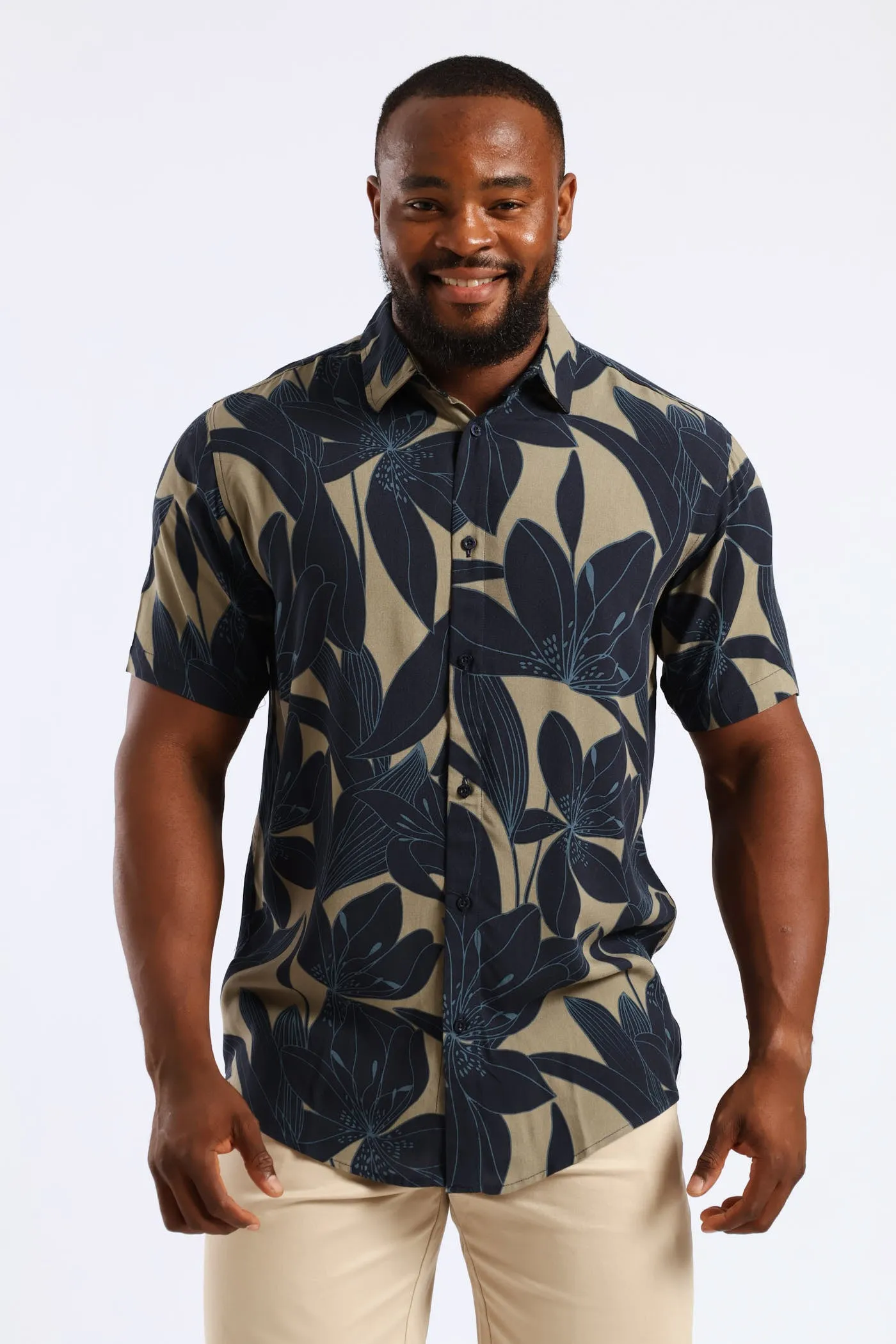 Orchid Viscose Regular Shirt - Olive sold by Edgars