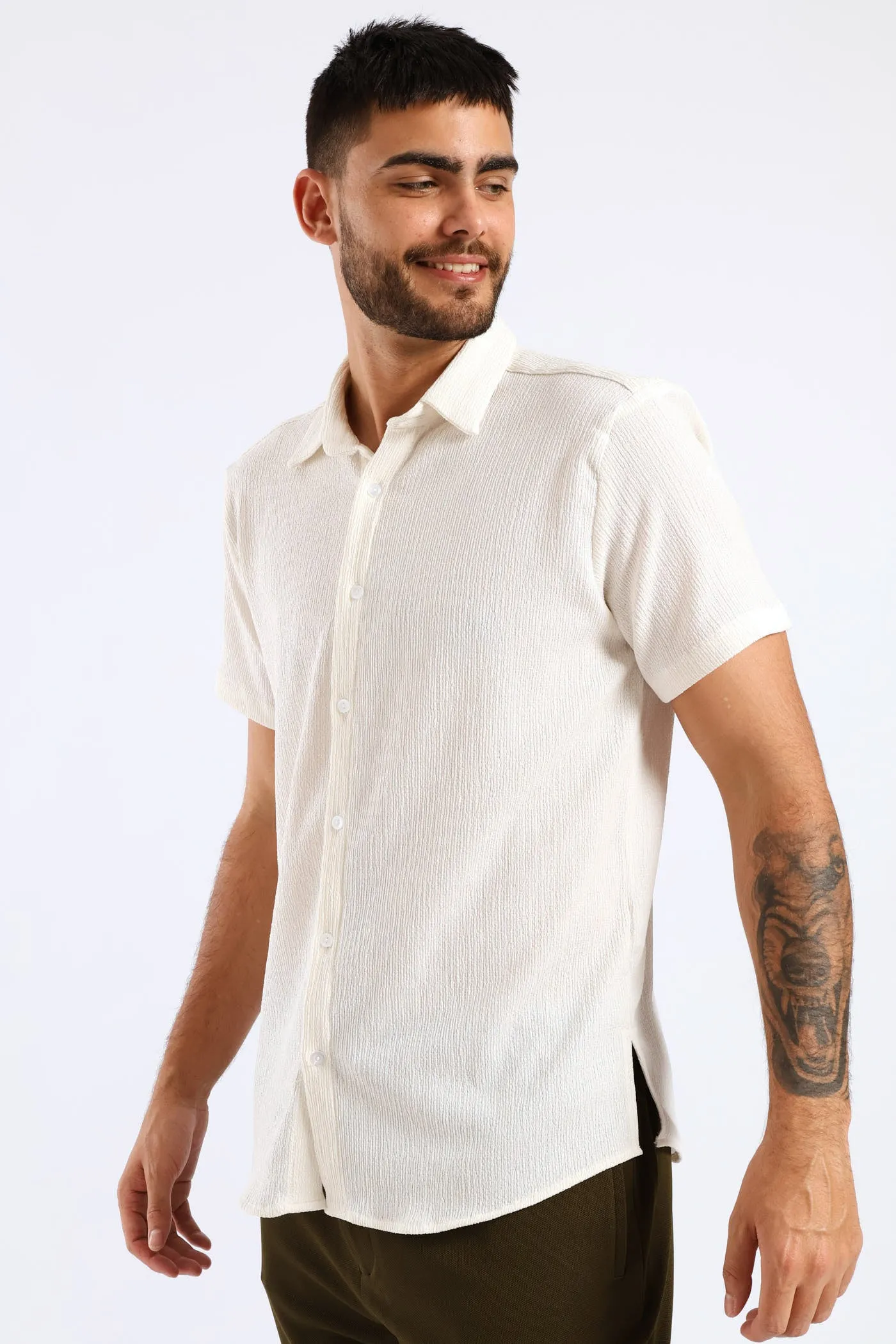 Crinkle Shirt - White sold by Edgars product image thumbnail 3