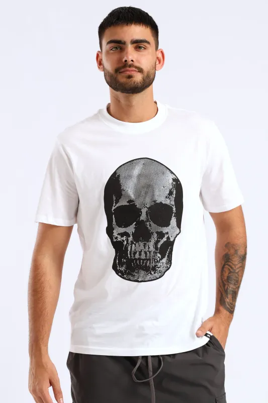 Bling Skull Tee - White sold by Edgars