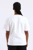 Lilly Diamante Rib Neck Tee - White/Blue sold by Edgars