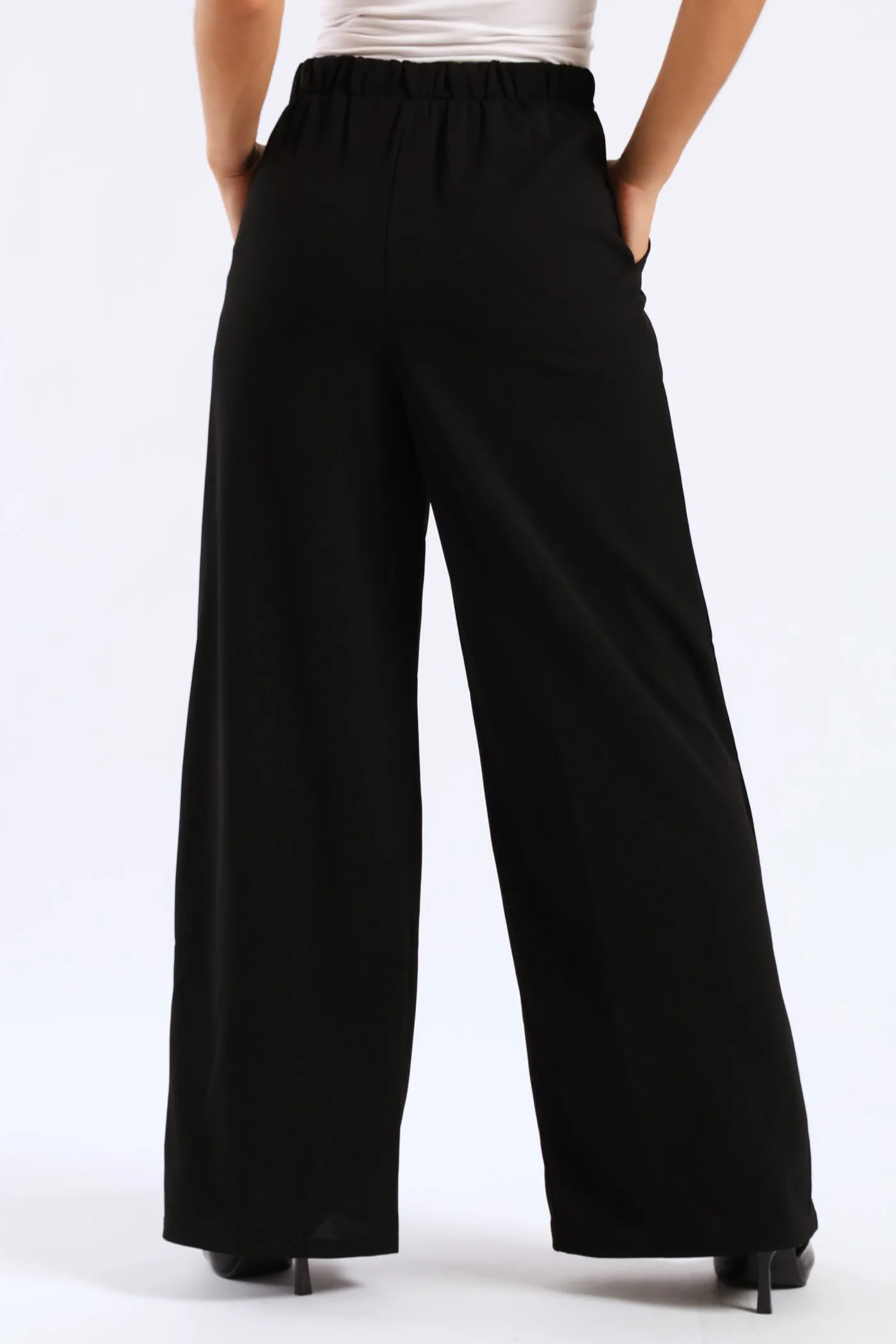 Pintuck Pull Up Wide Leg Pant - Black sold by Edgars product image thumbnail 2