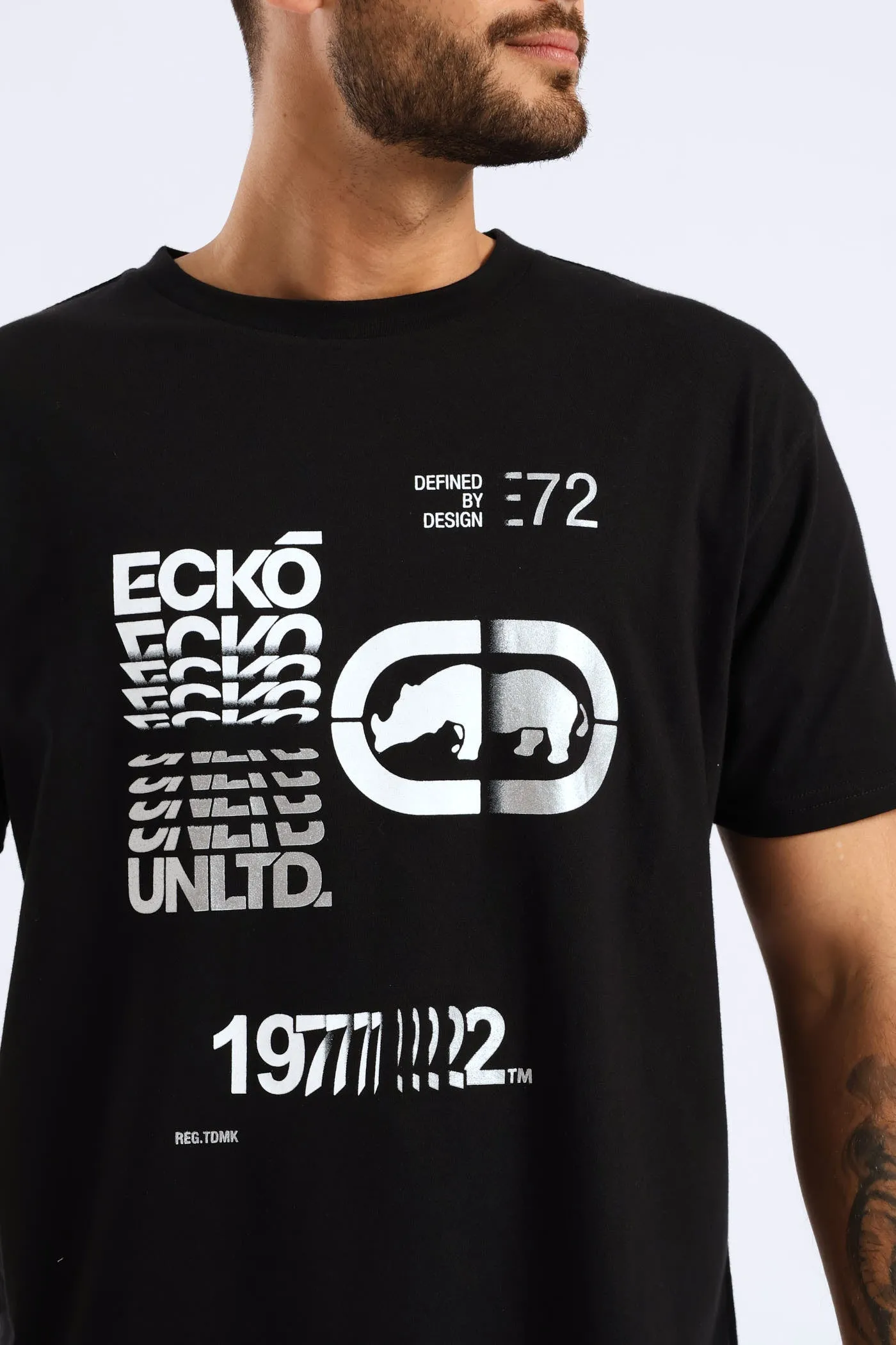 Stacked Logo Tee - Black sold by Edgars product image thumbnail 4