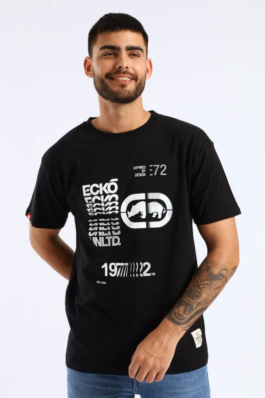 Stacked Logo Tee - Black sold by Edgars