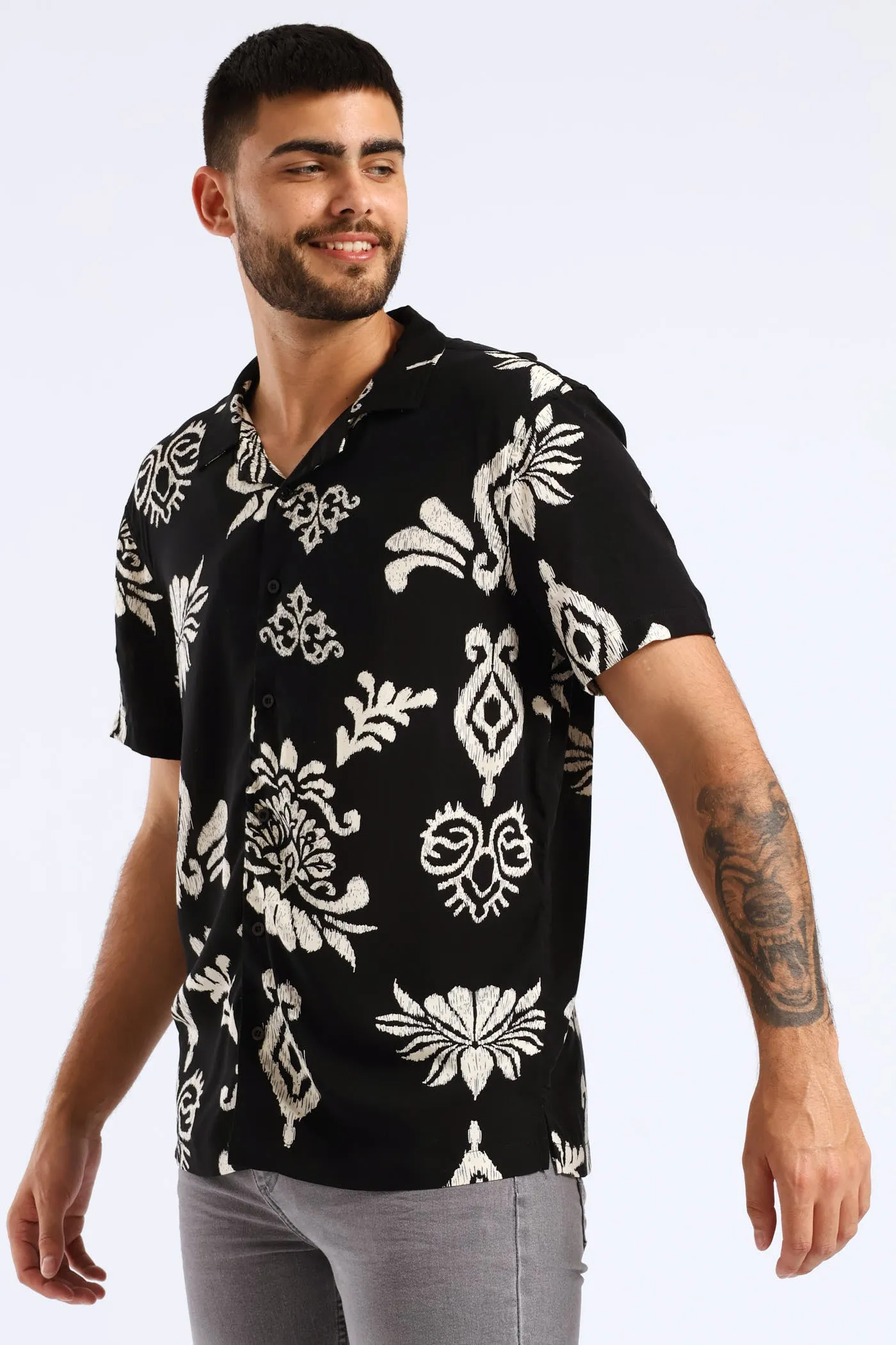 Print Viscose Shirt - Black sold by Edgars product image thumbnail 3