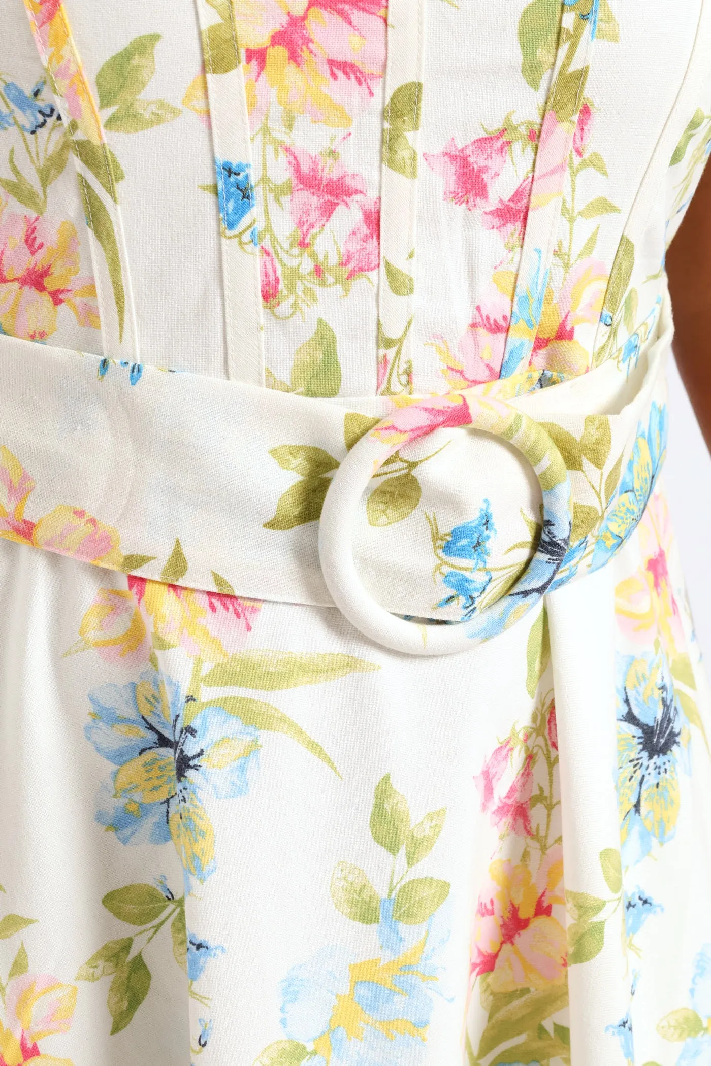 Sleeveless Corset Bodice Linen Midiaxi Dress - Multi sold by Edgars product image thumbnail 3