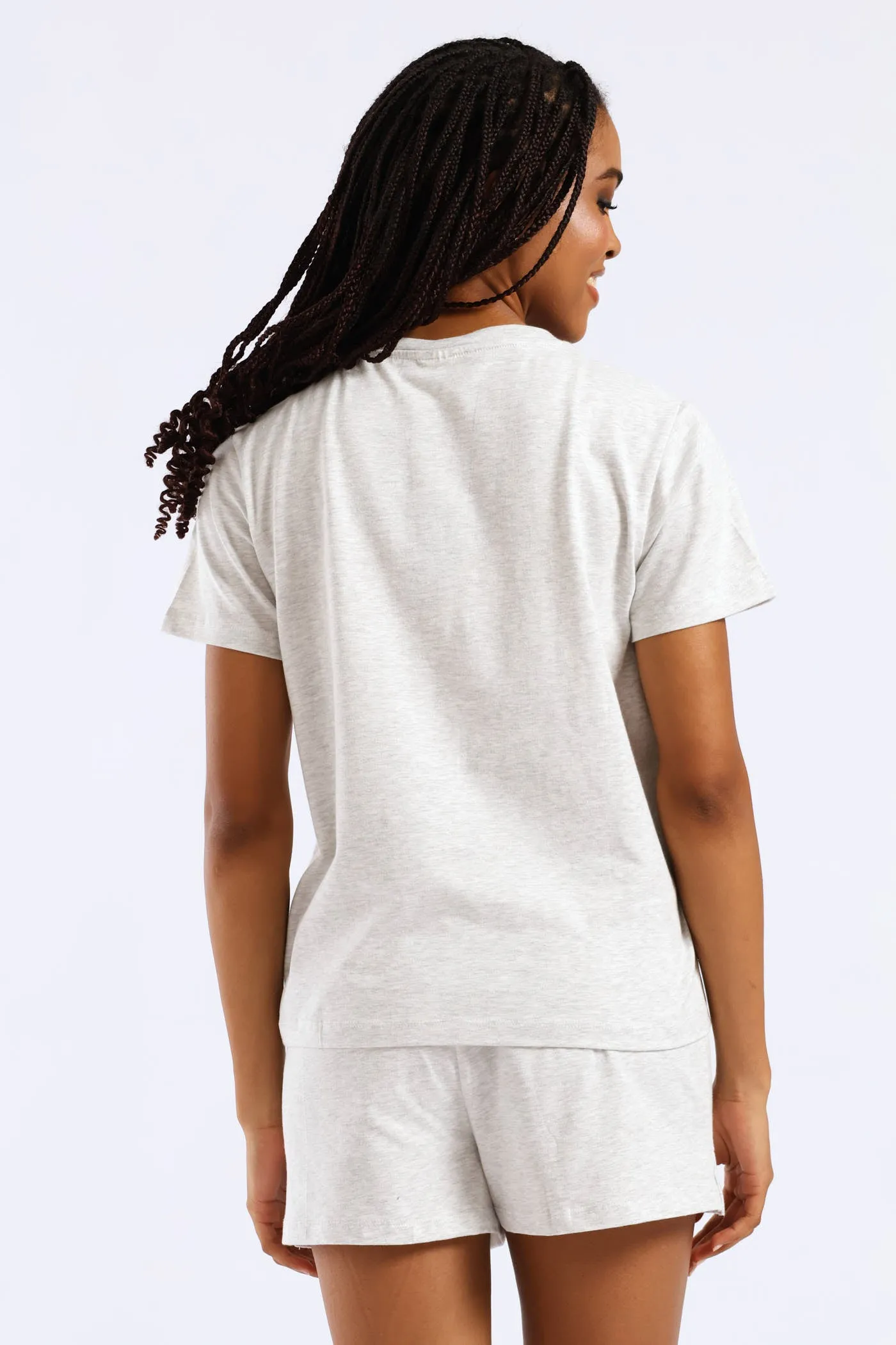 Knit Short Sleep Set - Grey Melange sold by Edgars product image thumbnail 4