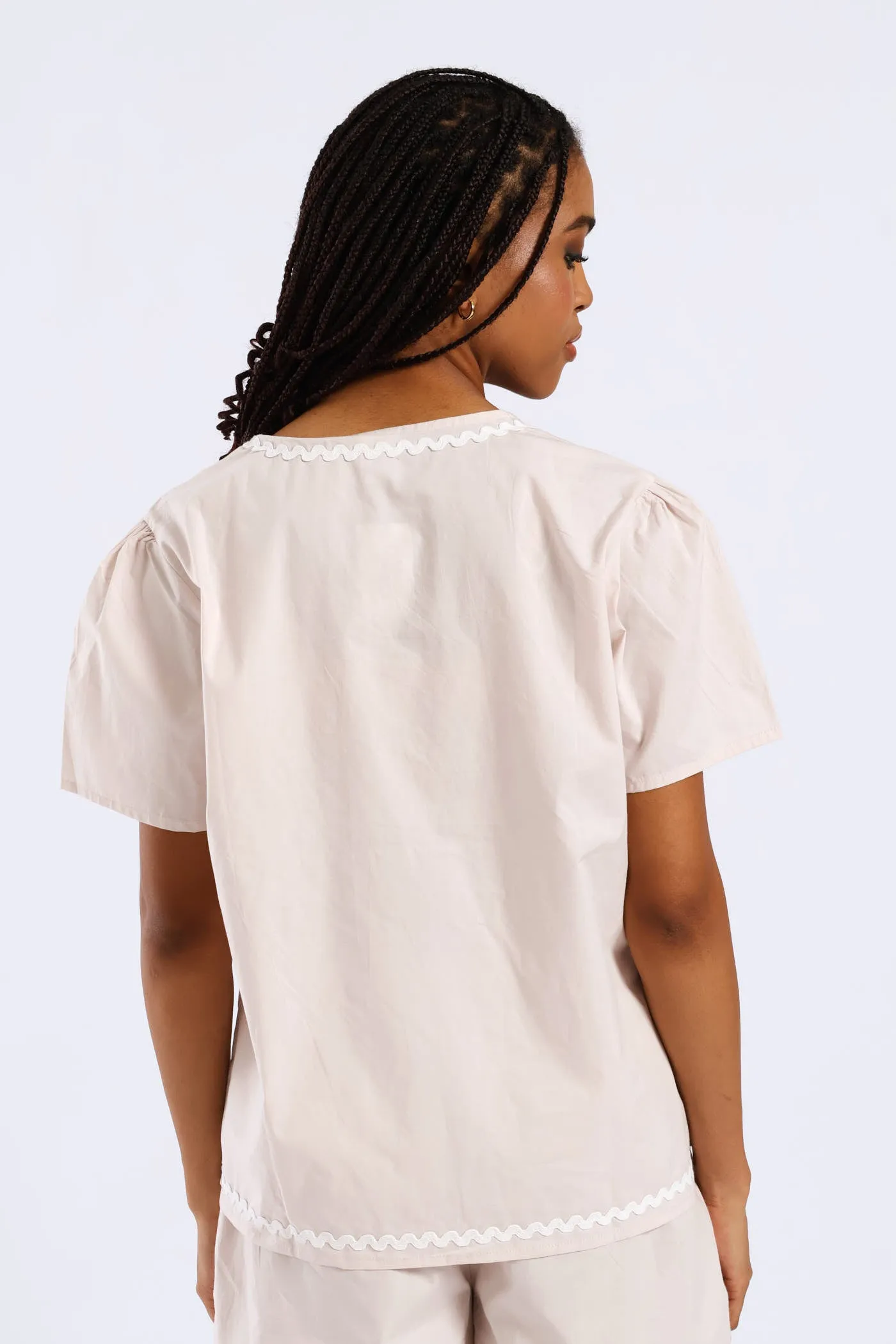 Tie Front Detail Sleep Set - Light Grey sold by Edgars product image thumbnail 4