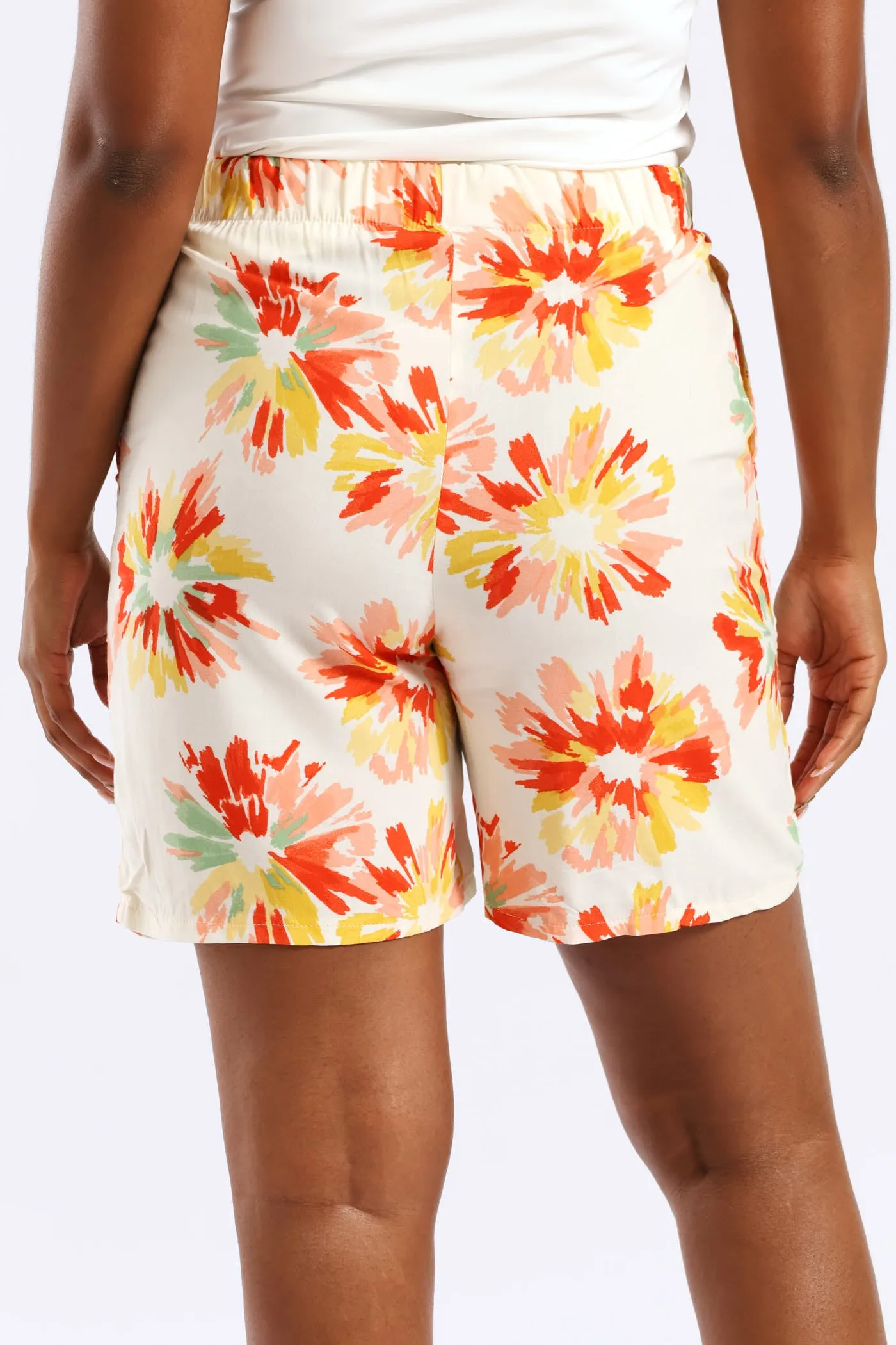 Pull-On Self Tie Floral Mid Thigh Short - Multi sold by Edgars product image thumbnail 5
