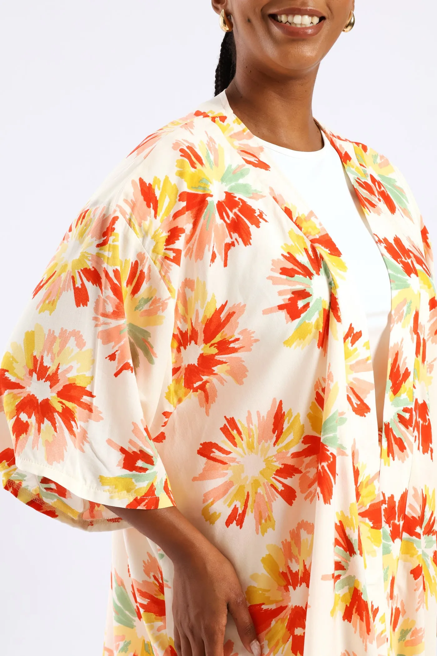 3/4 Sleeve Floral Kimono - Multi sold by Edgars product image thumbnail 2