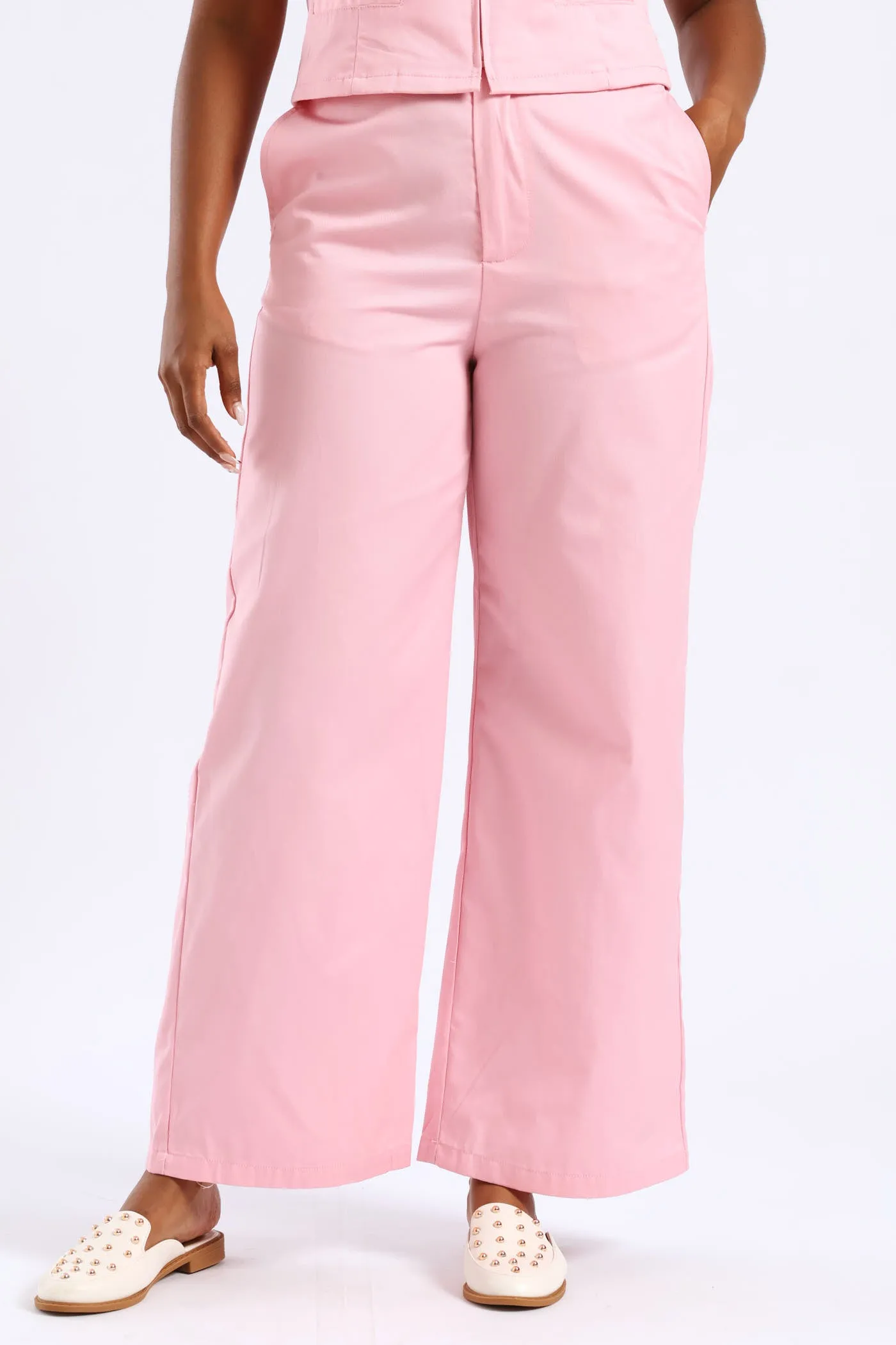 Crease Front Wide Leg Pant - Candy Pink sold by Edgars product image thumbnail 2