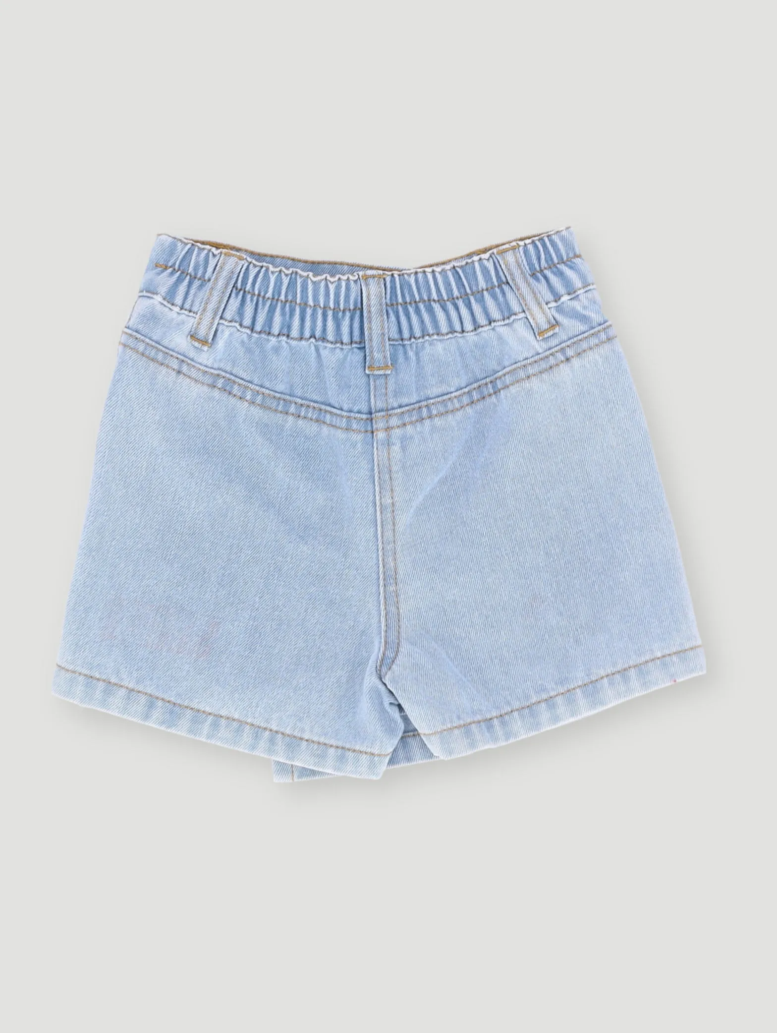 Pre- Girls Denim Skort With Abrasions - Light Wash sold by Edgars product image thumbnail 2