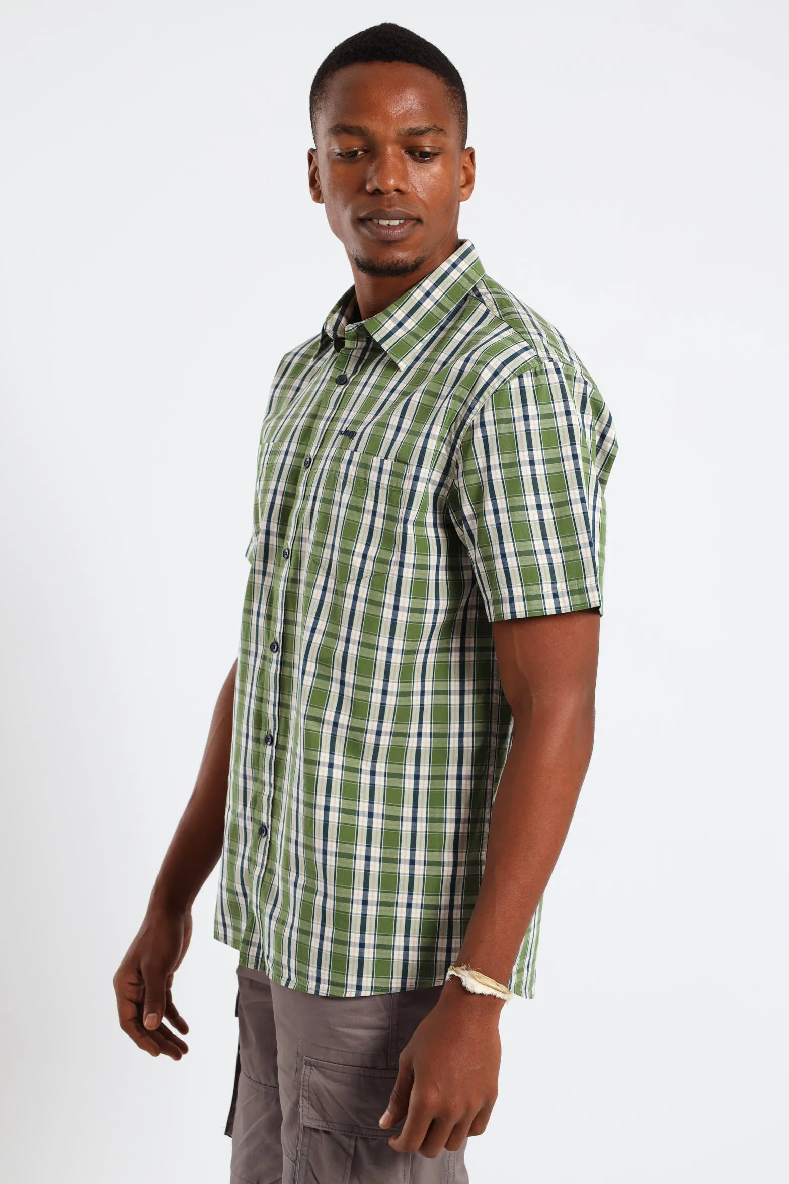 Yarn Dye Check Shirt - Green/Blue sold by Edgars product image thumbnail 3