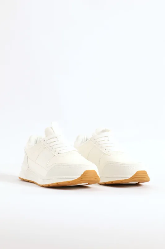 Smart Casual Lace Up Sneaker - White sold by Edgars