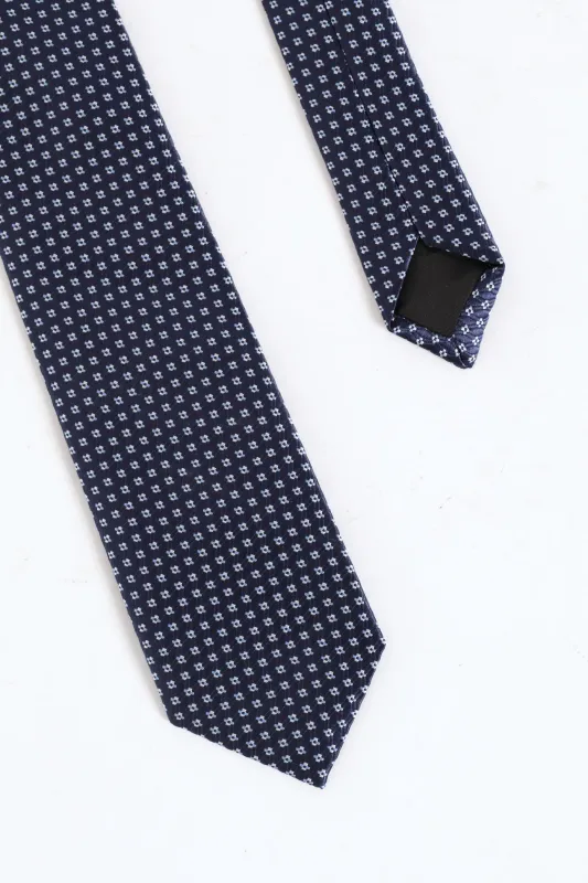 Dotted Tie - Navy sold by Edgars
