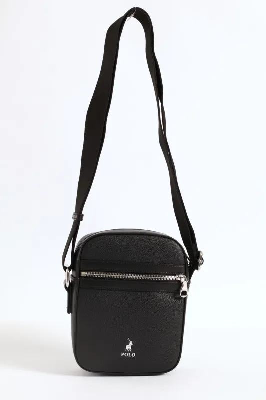 Lyon Compact Crossbody Bag - Black sold by Edgars