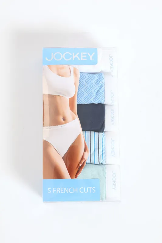 5 Pack Cotton Hi-Cut Classic Panties - Multi sold by Edgars