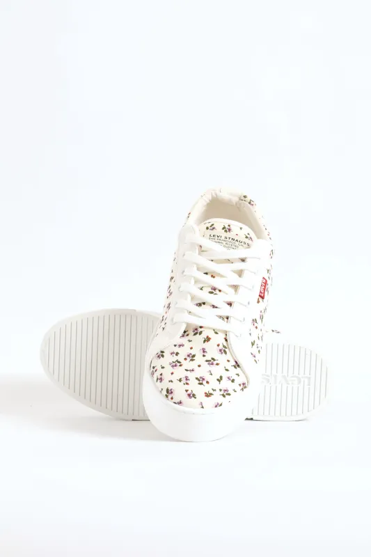 Floral Platform Sneaker - Off White sold by Edgars