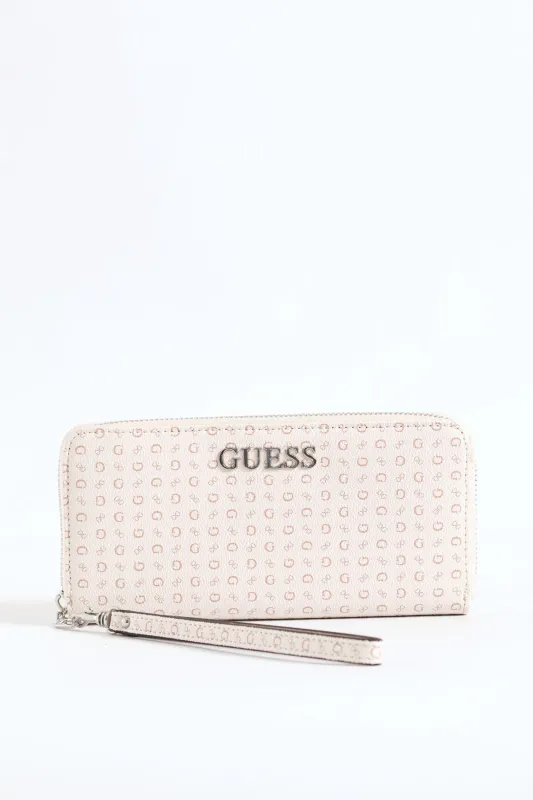 Abbas Large Zip Around Purse - Blush sold by Edgars