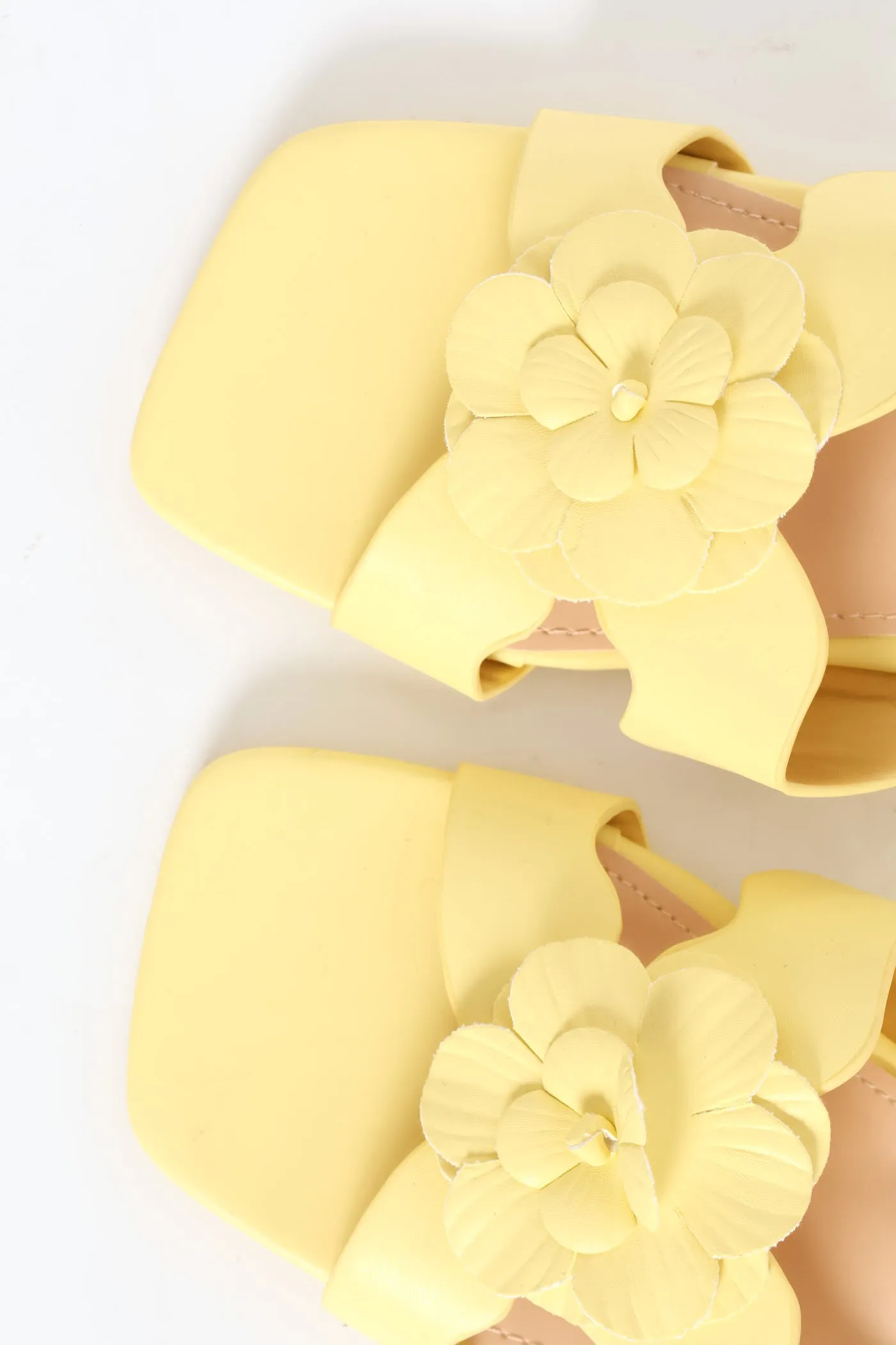 Flower Slip On Mule Block Heel - Yellow sold by Edgars product image thumbnail 2