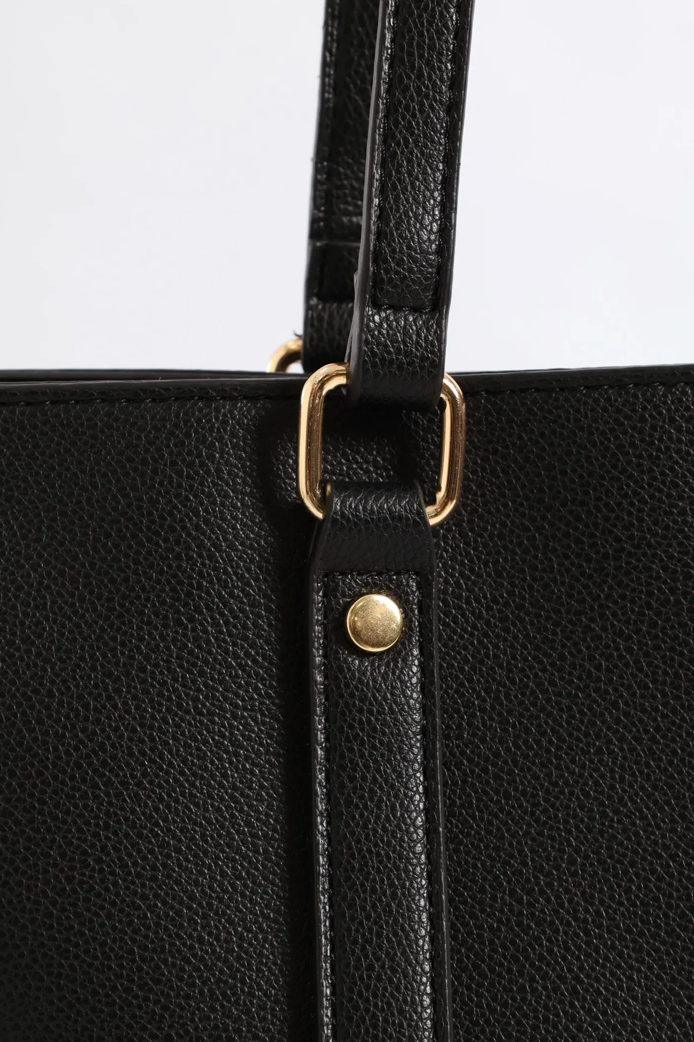 Top Stitch Handle Shopper - Black sold by Edgars product image thumbnail 5