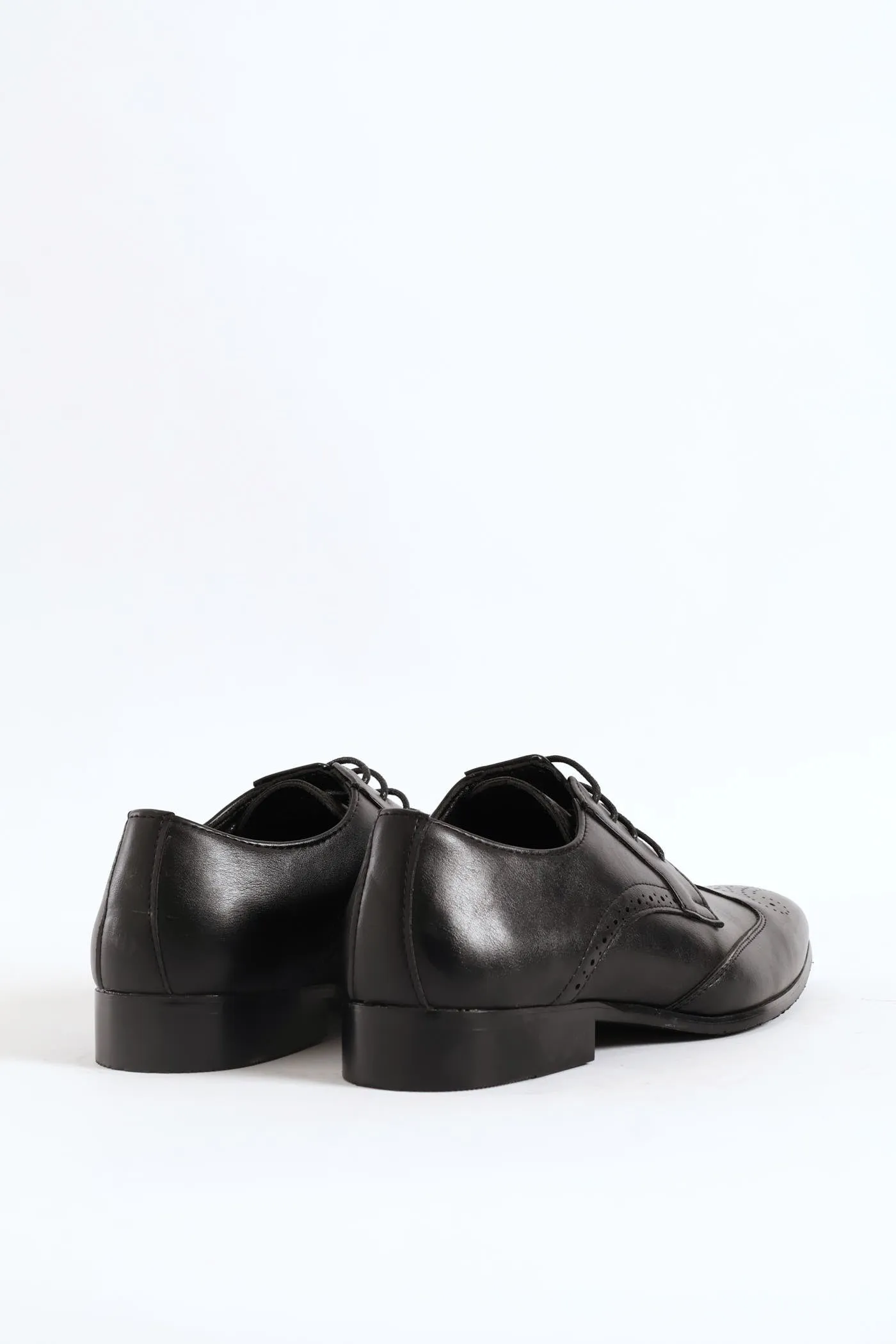 Stitched Wing Detail Lace Up Derby Shoe - Black sold by Edgars product image thumbnail 2
