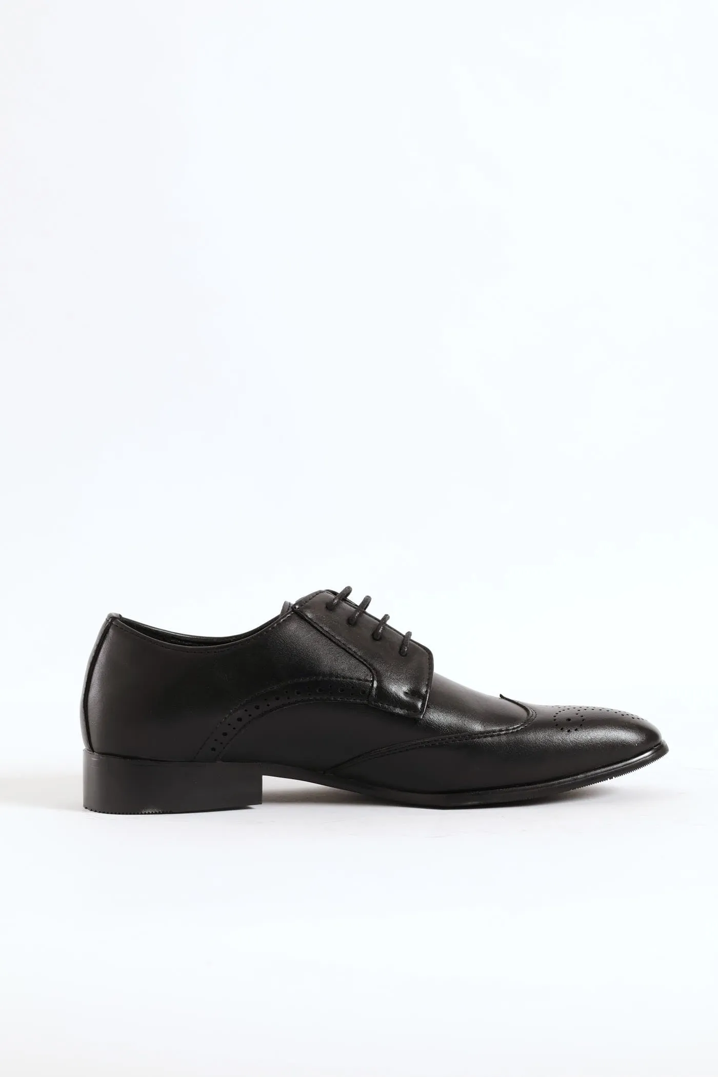 Stitched Wing Detail Lace Up Derby Shoe - Black sold by Edgars product image thumbnail 4