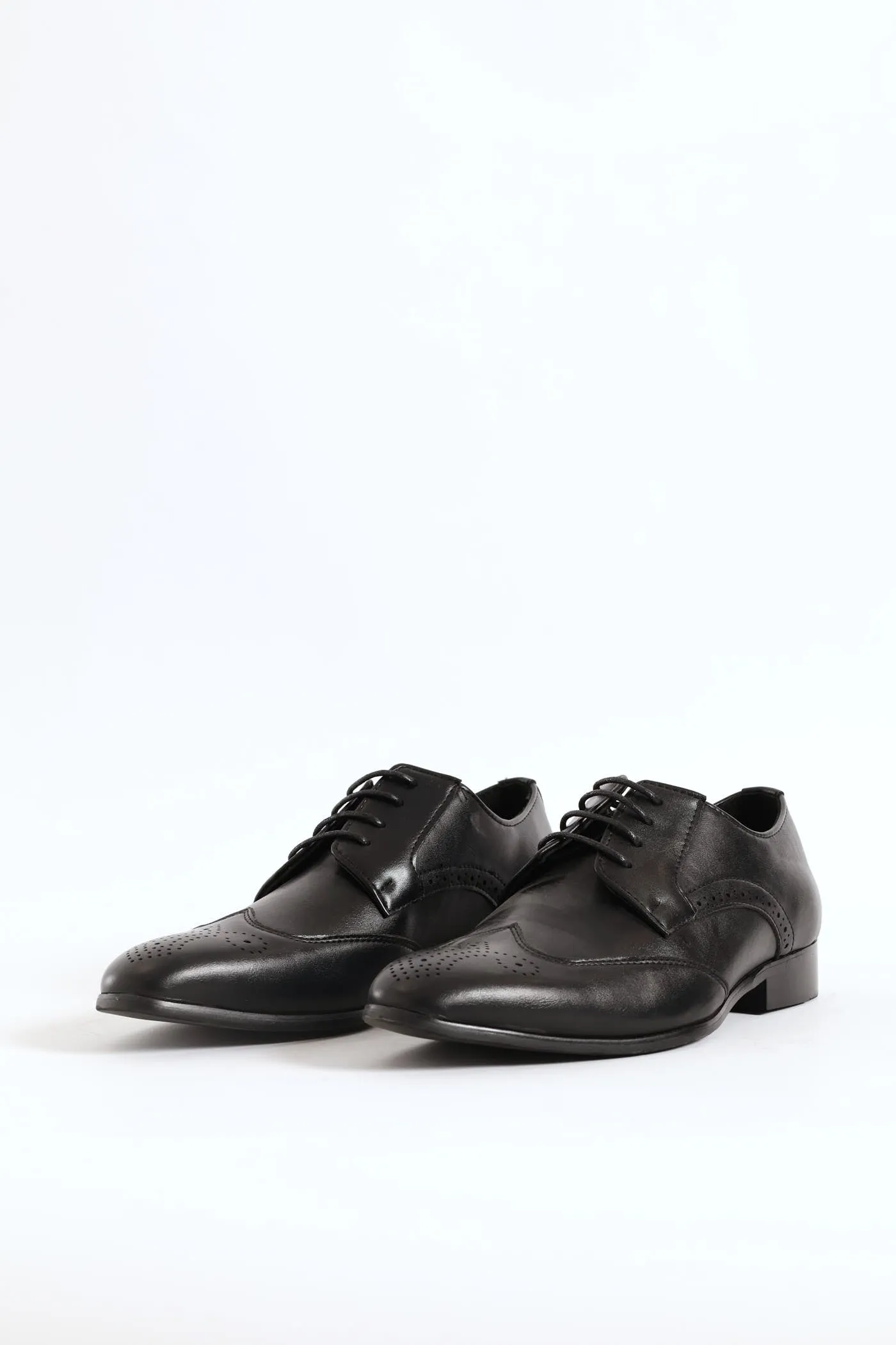 Stitched Wing Detail Lace Up Derby Shoe - Black sold by Edgars product image thumbnail 3