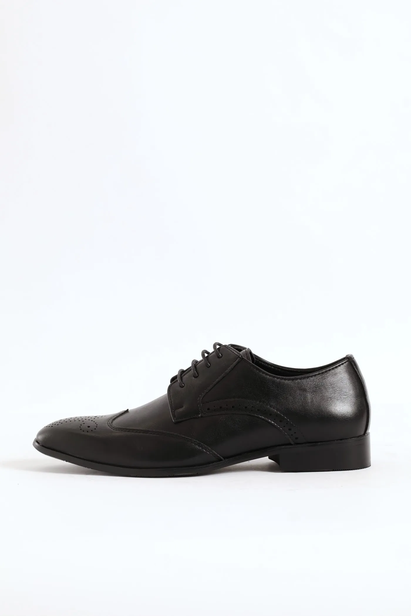 Stitched Wing Detail Lace Up Derby Shoe - Black sold by Edgars product image thumbnail 5