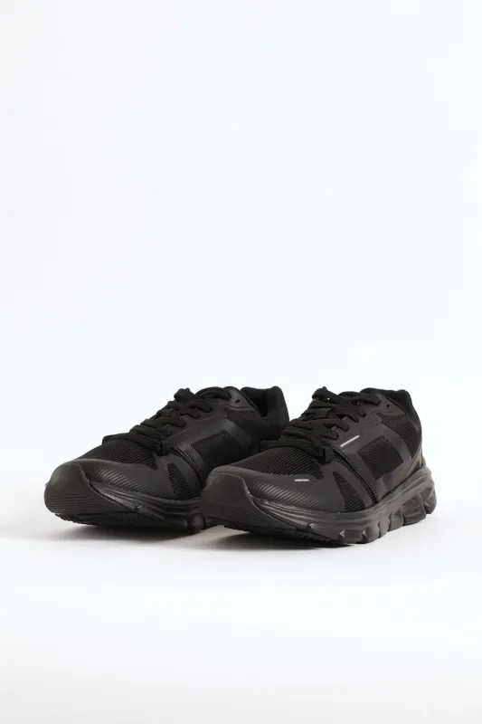 Mesh Lace Up Trainer - Black sold by Edgars