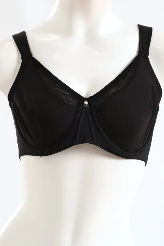 Soft Touch Minimiser Bra - Black sold by Edgars