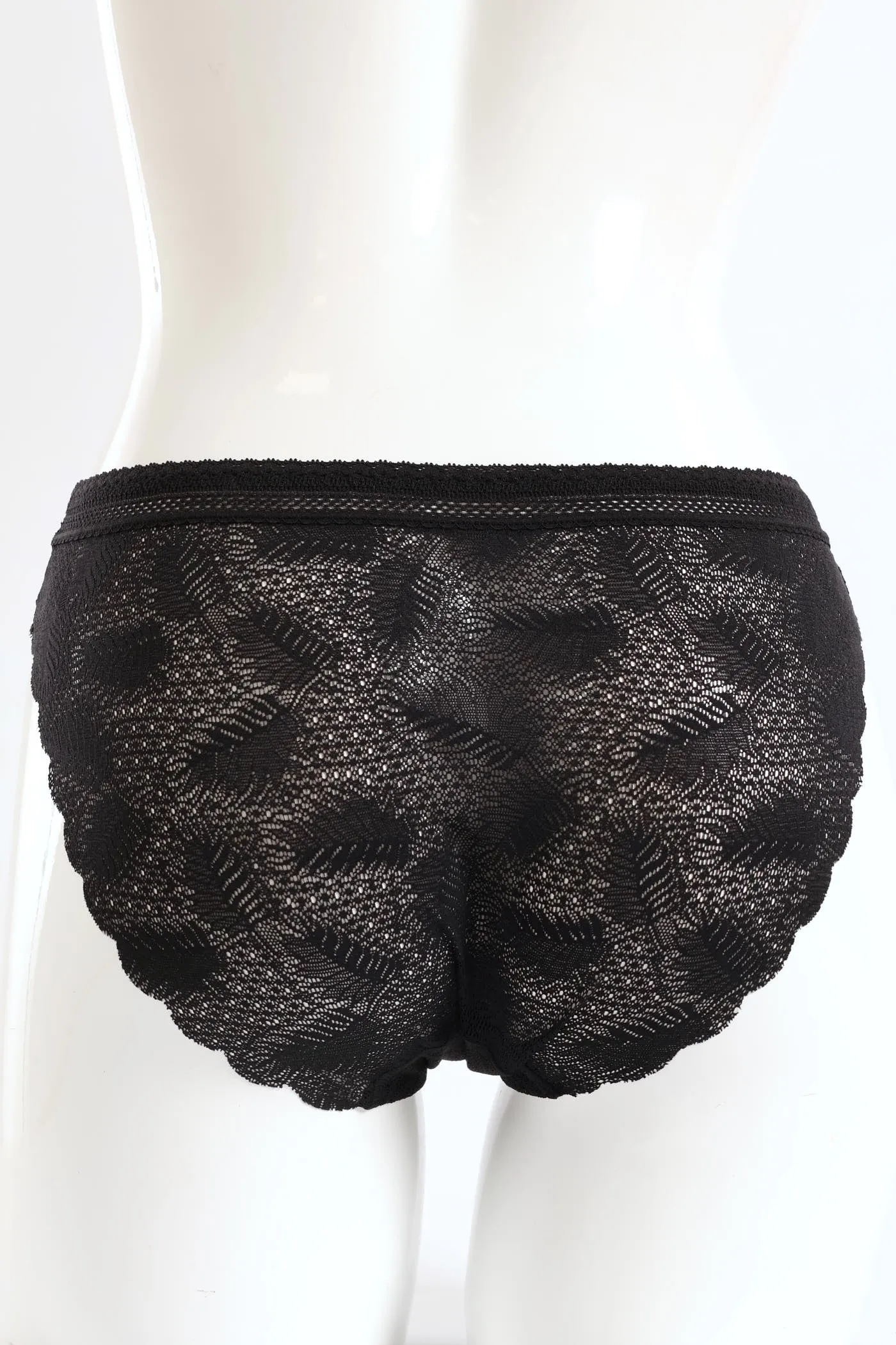 Scallop Full Lace Bikini Panties - Black sold by Edgars product image thumbnail 2