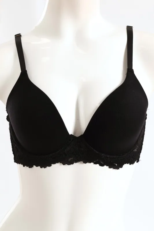 2 Pack Lace Plunge T-Shirt Bra - Mocha/Black sold by Edgars