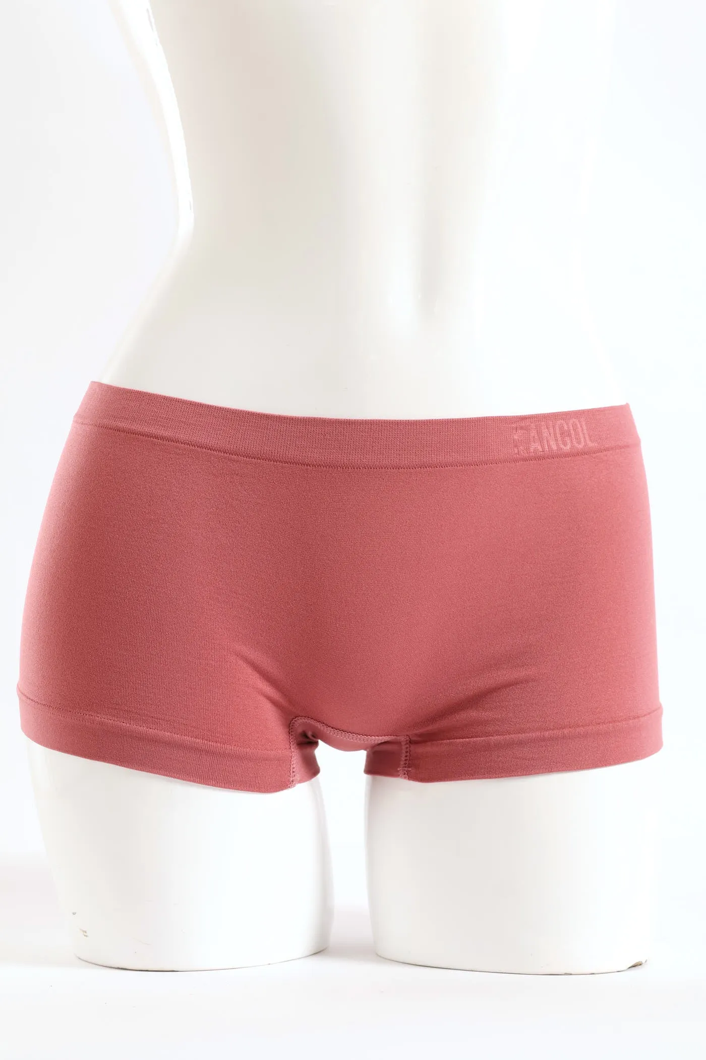 3 Pack Plain Seamless Boyleg Panties - Mauve/Sage/Nude sold by Edgars