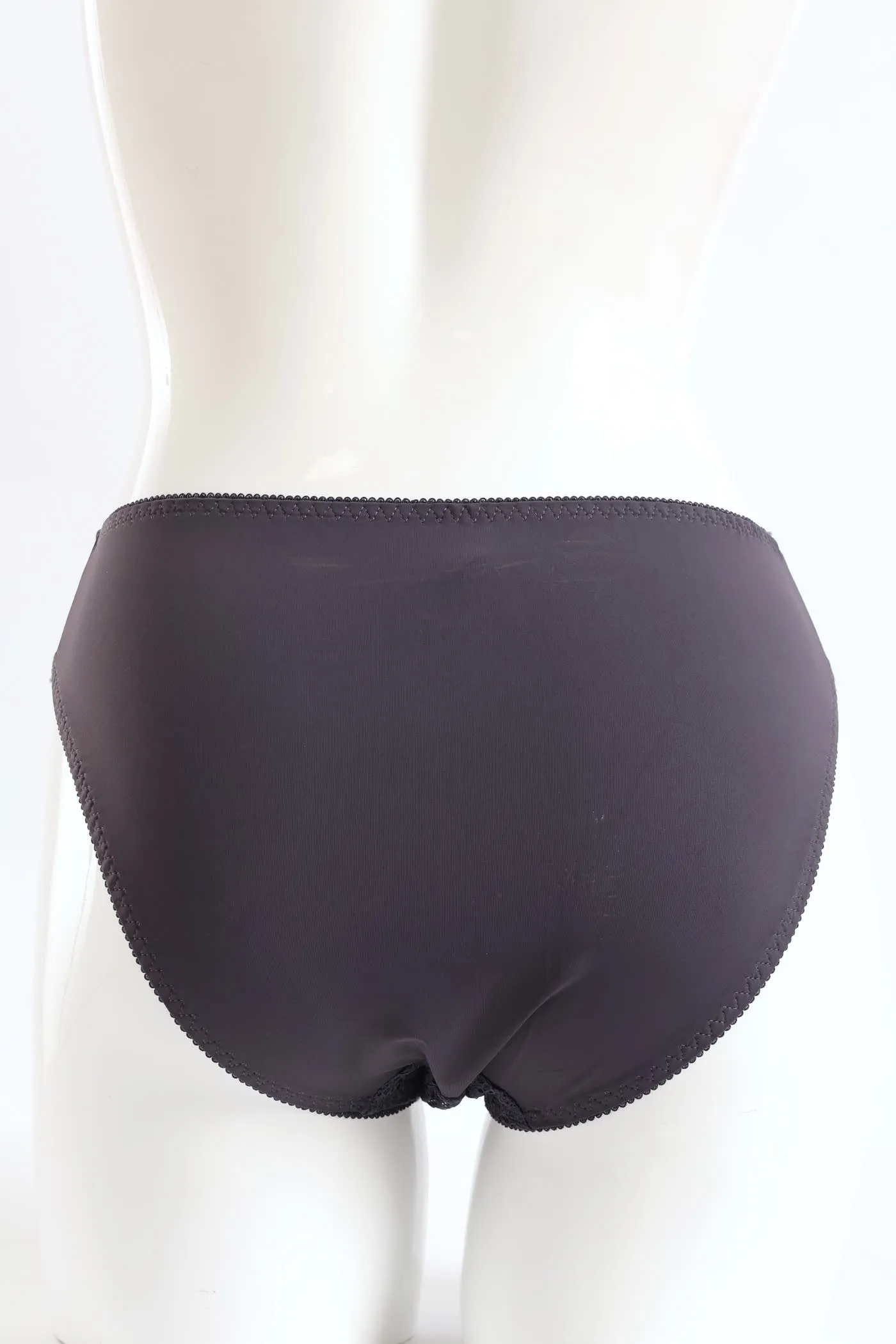 Microfibre & Lace Floral Hi-Cut Panty - Grey sold by Edgars product image thumbnail 2