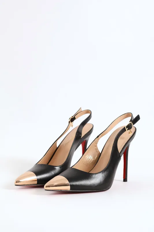 Lola 34 Slingback Heel - Black sold by Edgars