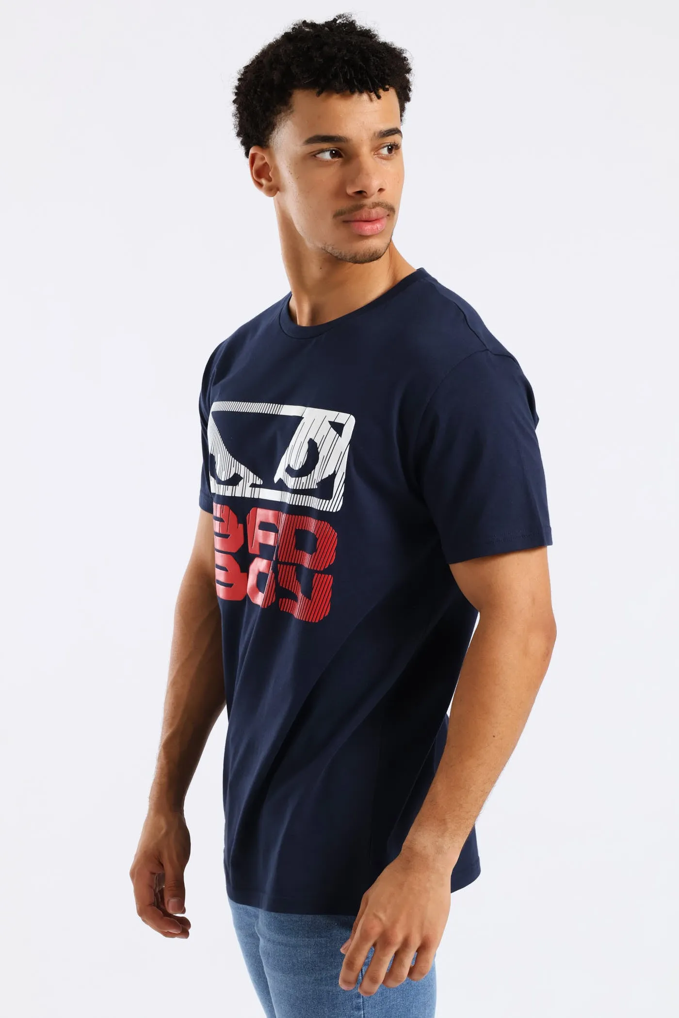 Stripe Logo Tee - Navy sold by Edgars product image thumbnail 3