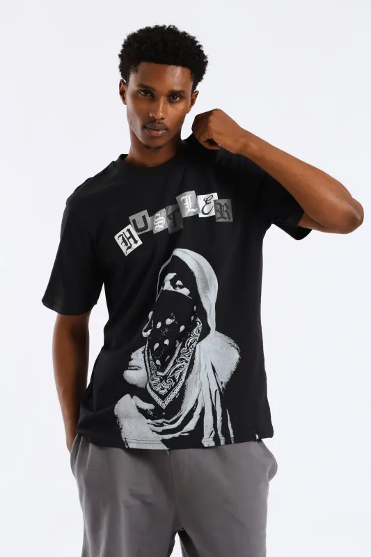 Hustler Tee - Black sold by Edgars