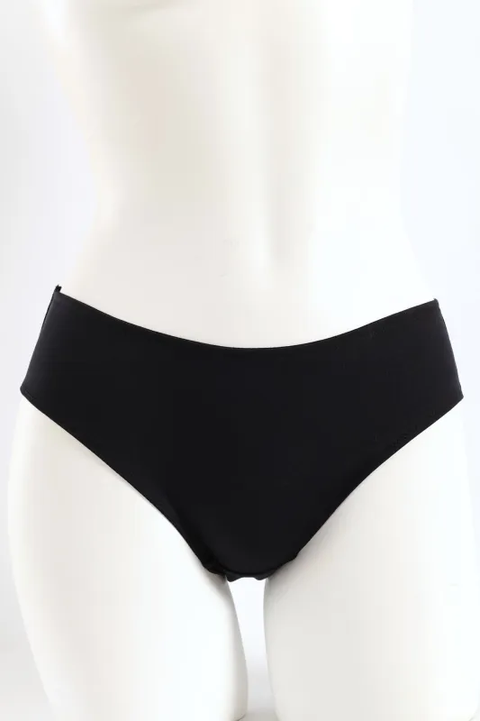 2 Pack Microfibre Midi Panties - Beige/Black sold by Edgars